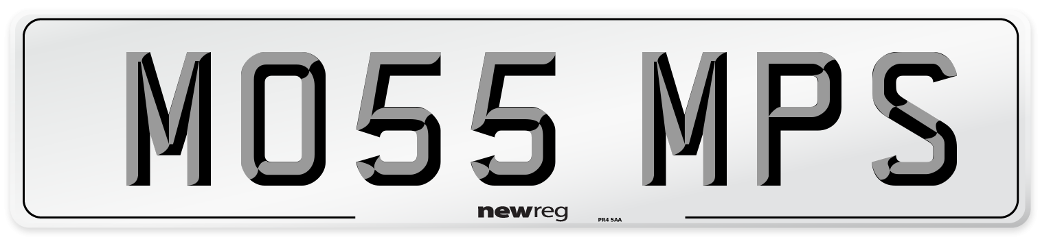 MO55 MPS Number Plate from New Reg